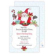 Christmas Invitations, Jolly Santa, Roseanne Beck